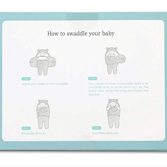 Blue Mello Baby Swaddle Wrap Brown NIB - Picture 7 of 11